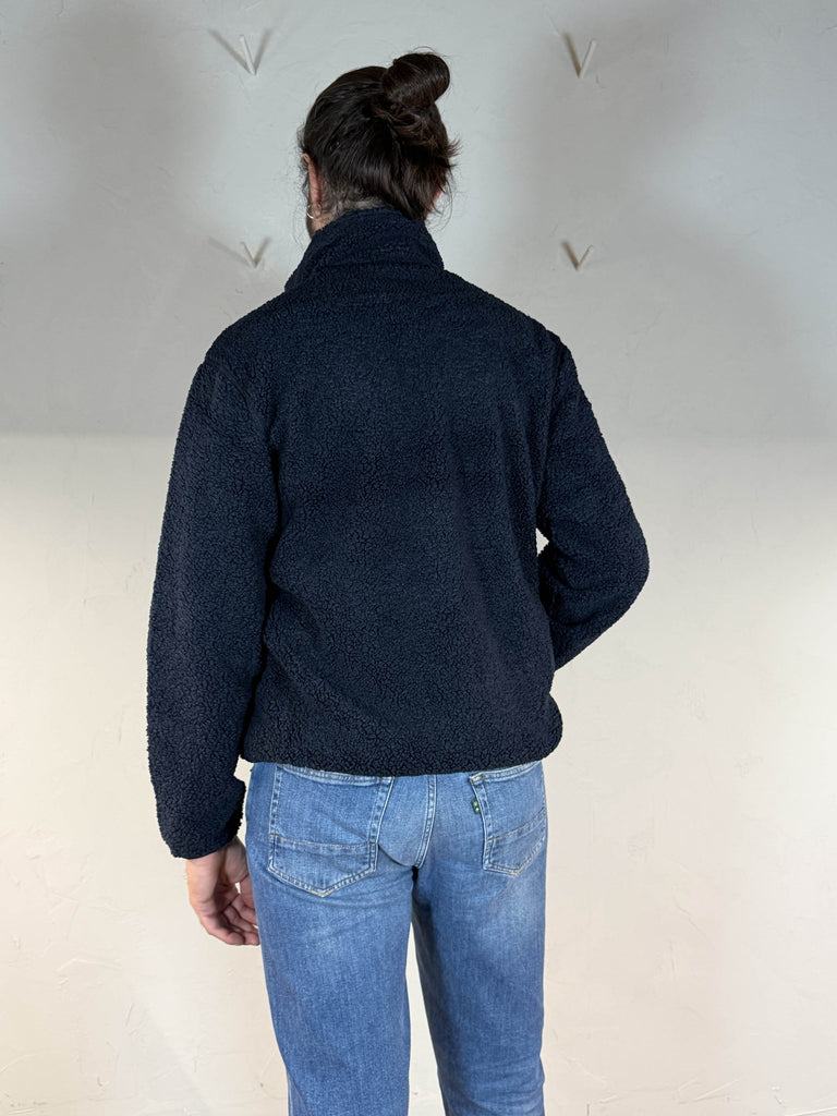 K-way felpa sherpa pascal polar reversibile blue depht