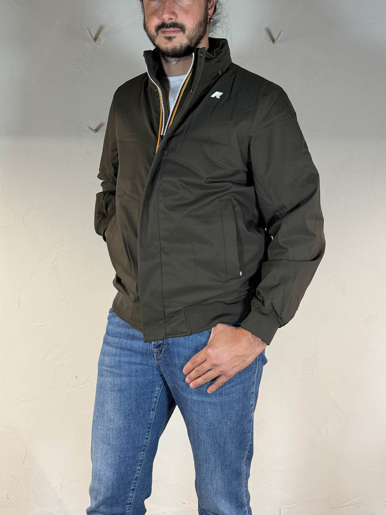 K-way Amaury twill marmotta black olive