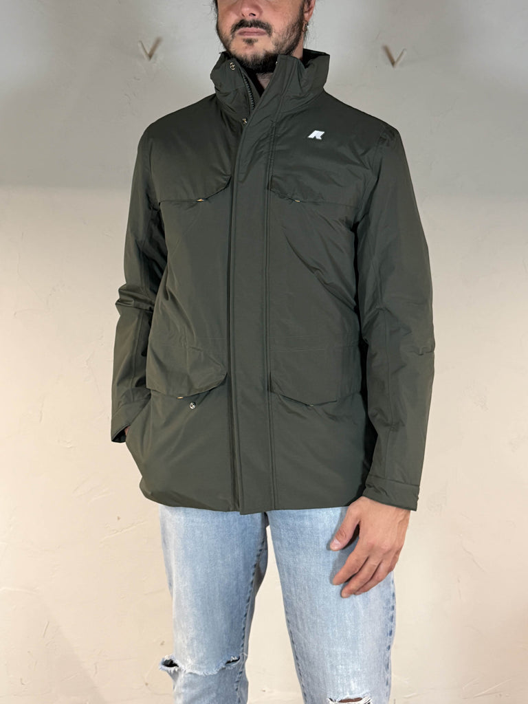 K-way giacca Manuel warm ottoman green blackish