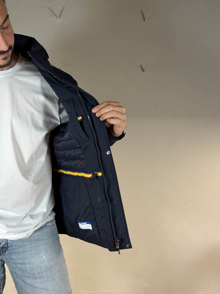 K-way giacca Manuel warm ottoman blue depht