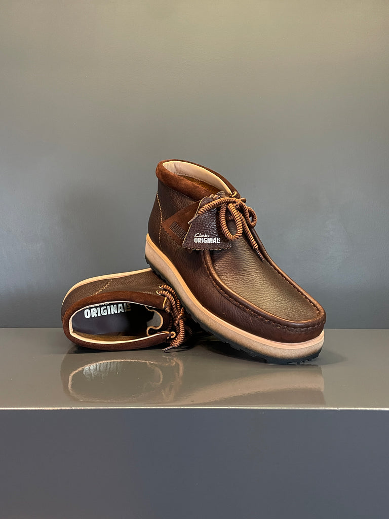 Clarks Wallabee Scout Dark Tan Lea