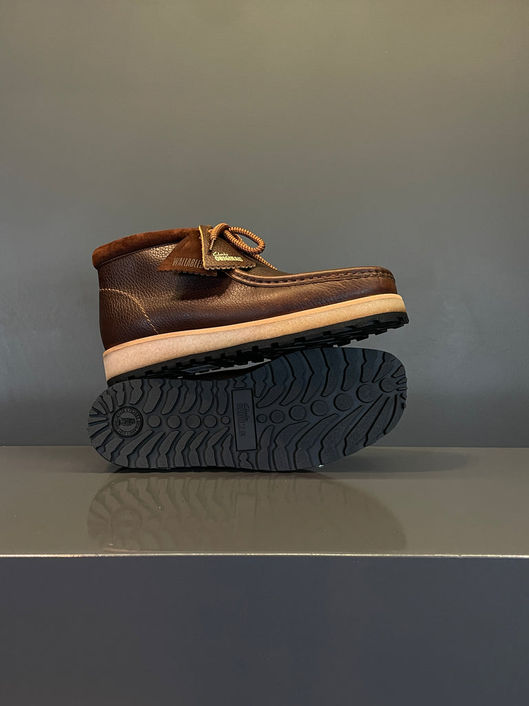 Clarks Wallabee Scout Dark Tan Lea