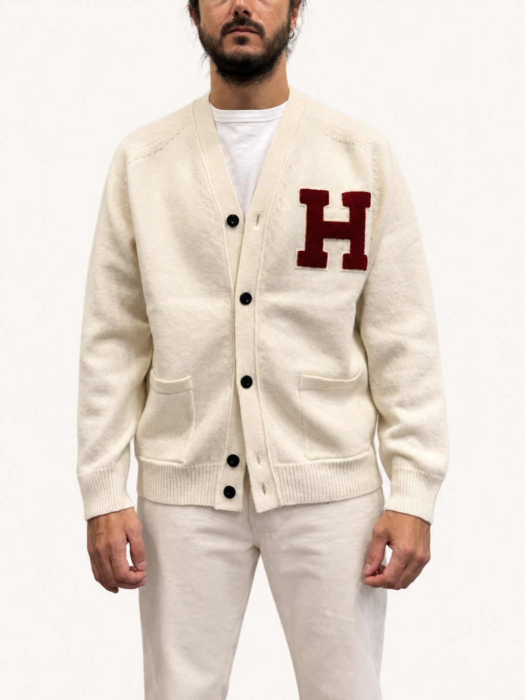 Chesapeake's Cardigan in lana - Cream