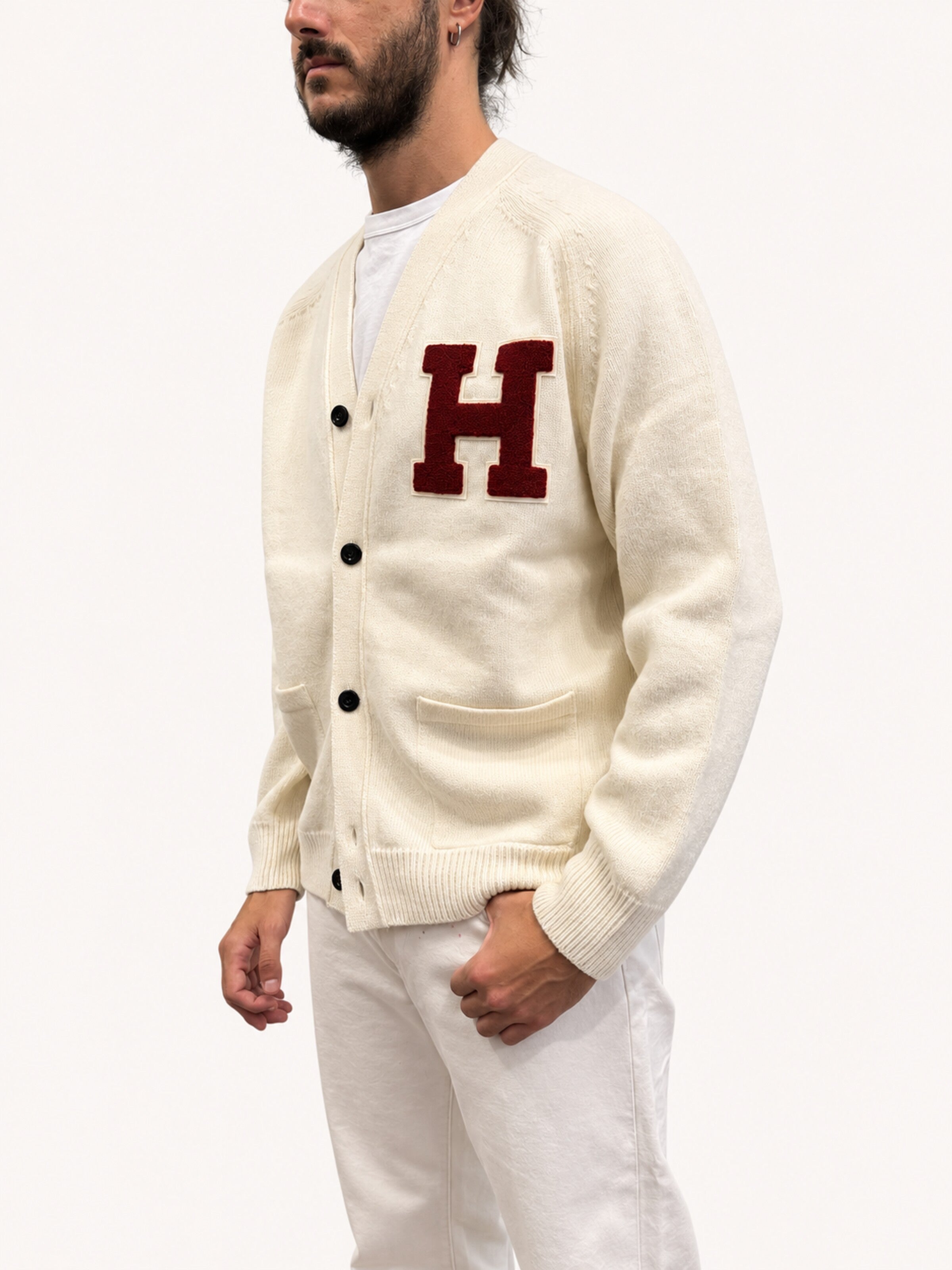 Chesapeake's Cardigan in lana - Cream