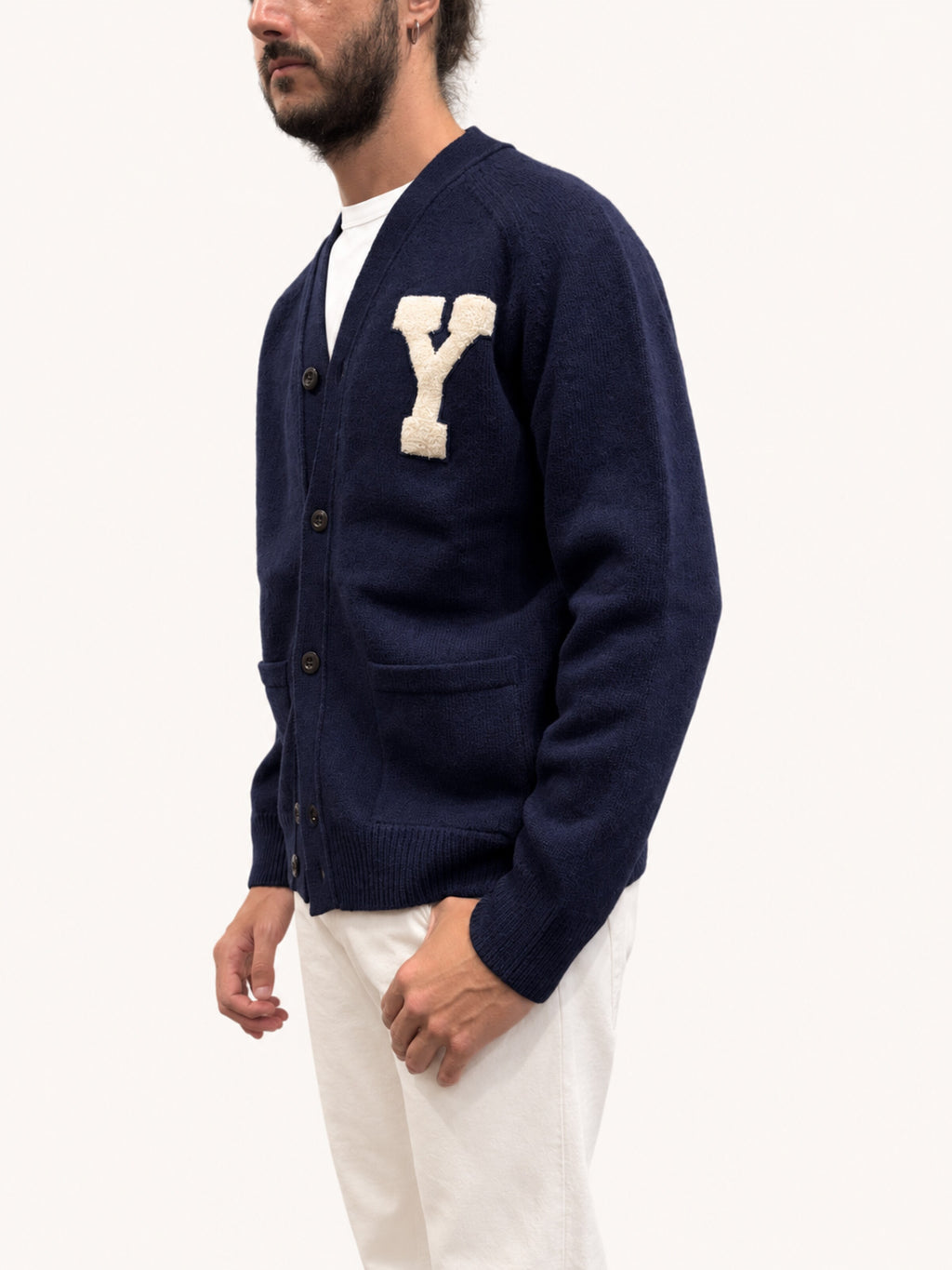 Chesapeake's Cardigan in lana - Navy Blue