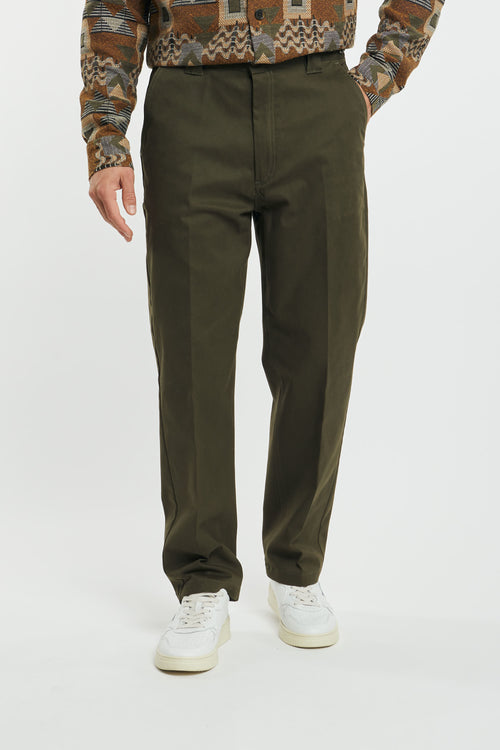 Pantalone verde con fibbia in vita 233188-550