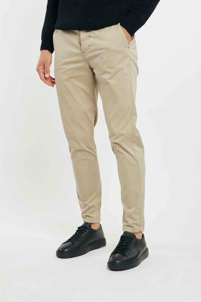 Pantalone chinos slim raso beige 233151-245