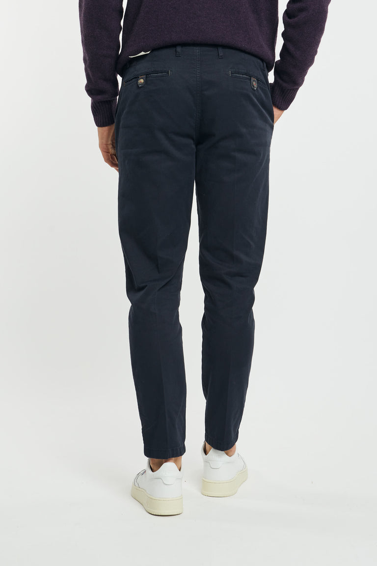 Pantalone chinos tricotina blu 233199-3