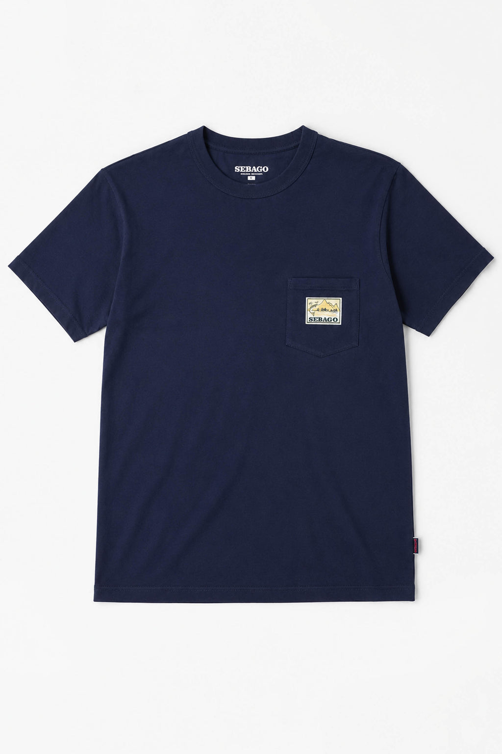 Sebago t-shirt in cotone con taschino - Union River Uni