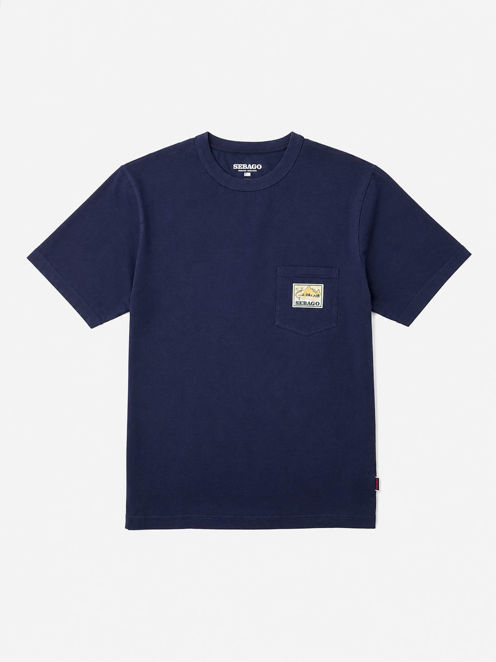 Sebago t-shirt in cotone con taschino - Union River Uni