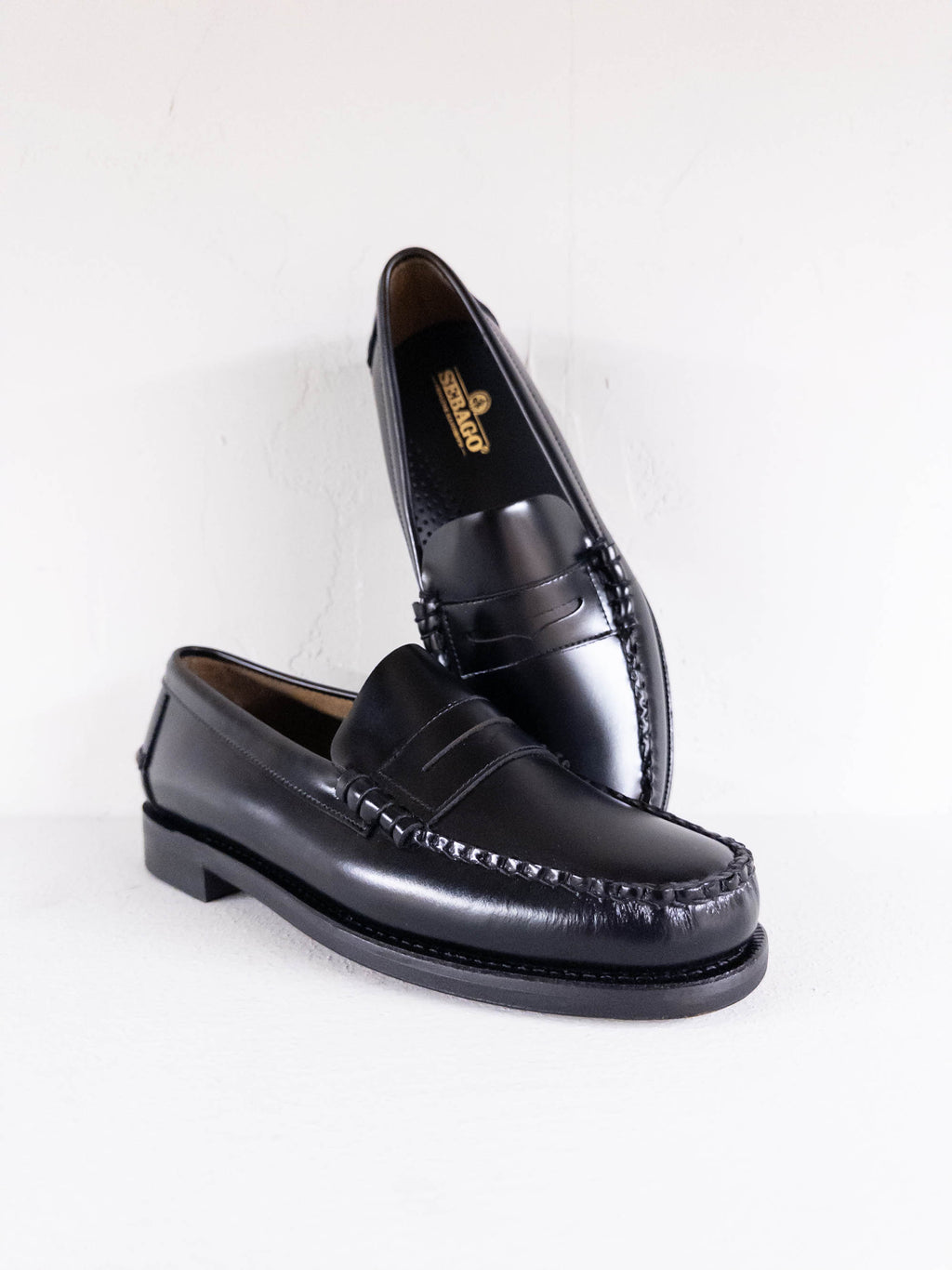 Sebago Classic Dan mocassini slip on black uomo