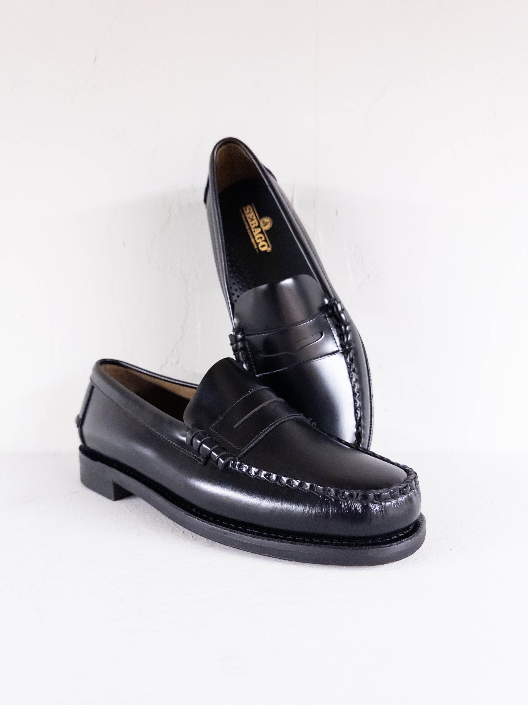 Sebago Classic Dan mocassini slip on black uomo