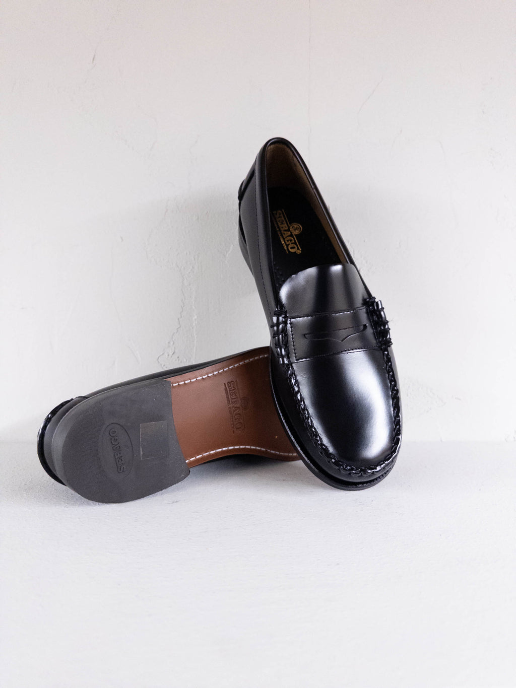 Sebago Classic Dan mocassini slip on black uomo