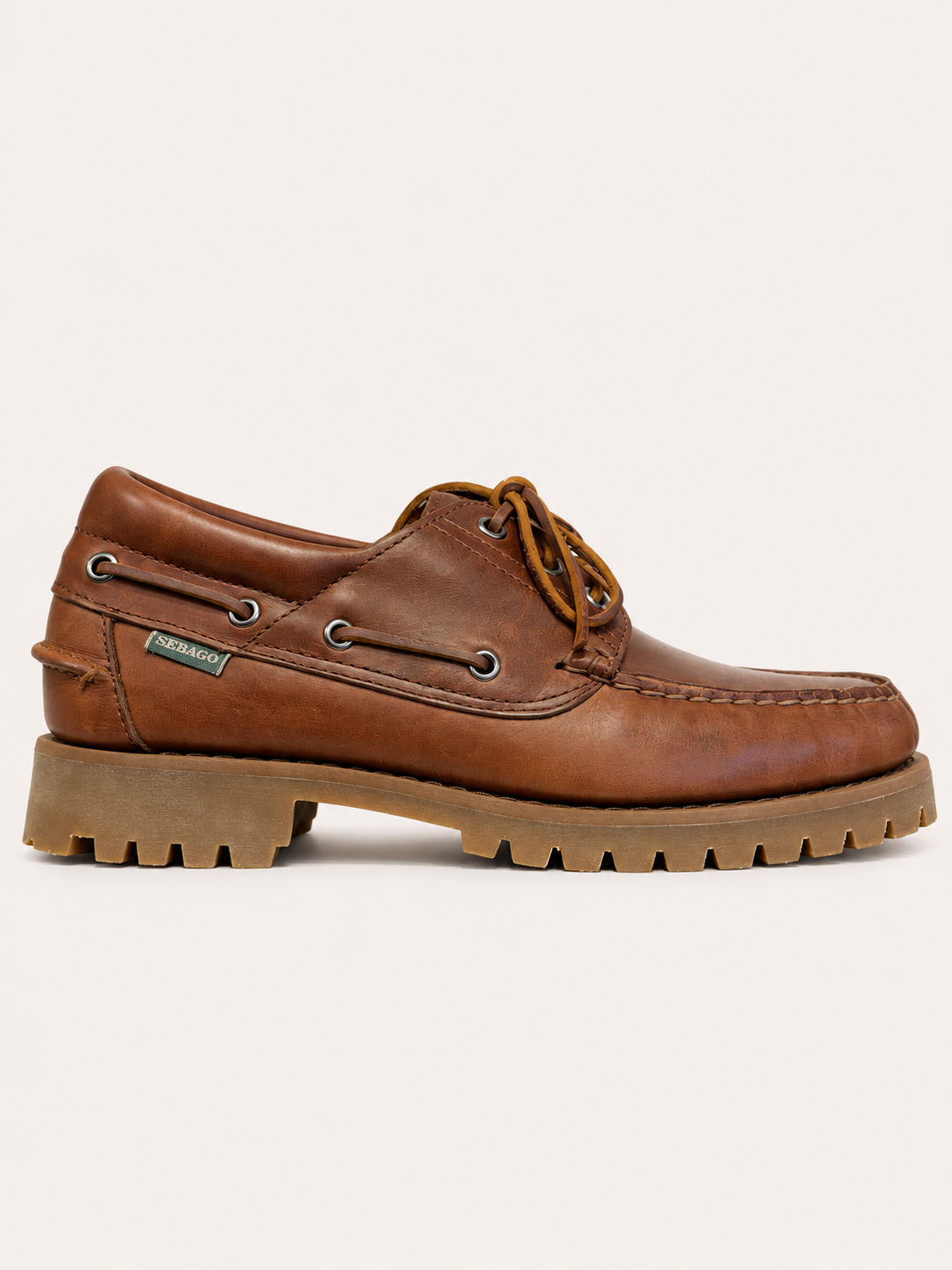 Sebago Acadia in pelle Waxed - Brown Cinnamon