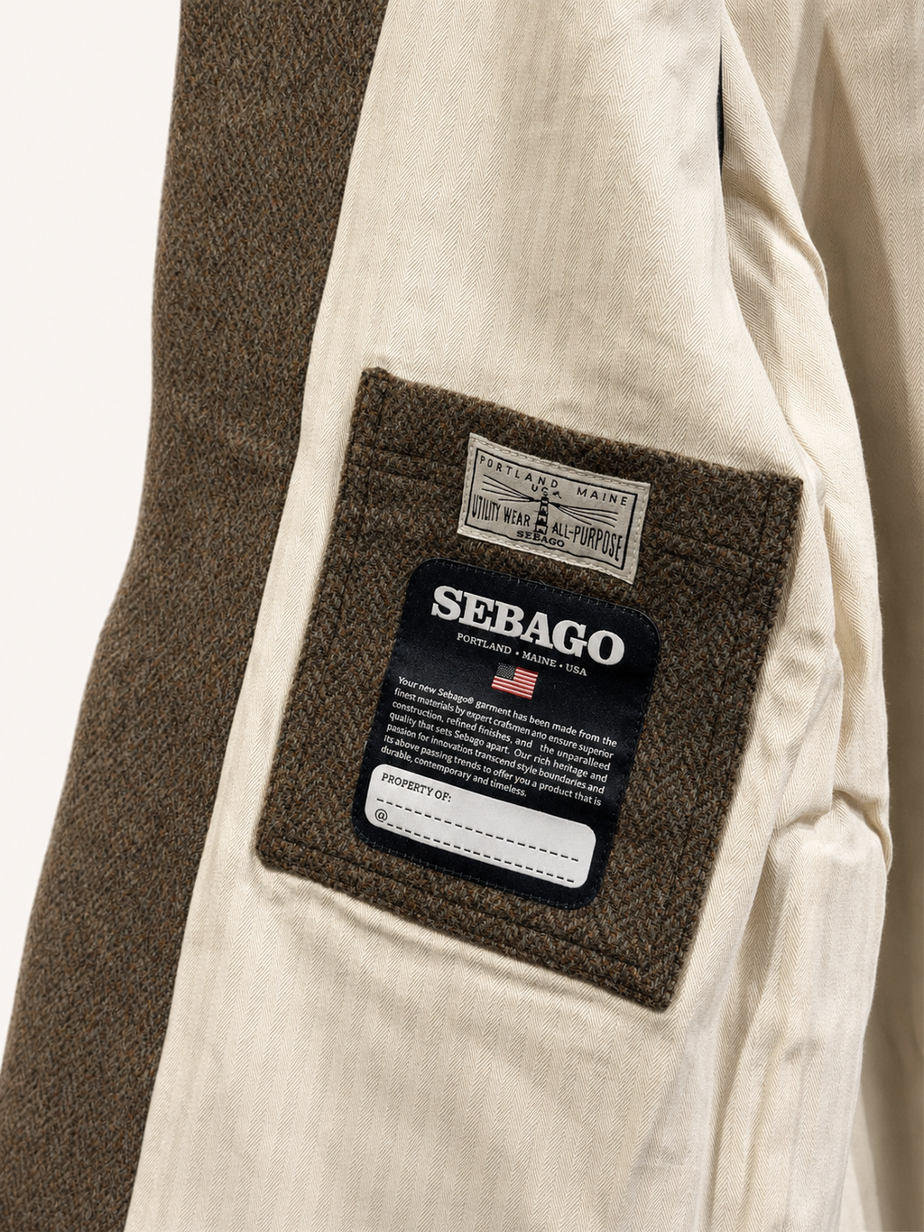 Sebago Giacca in lana Dorr Patchwork