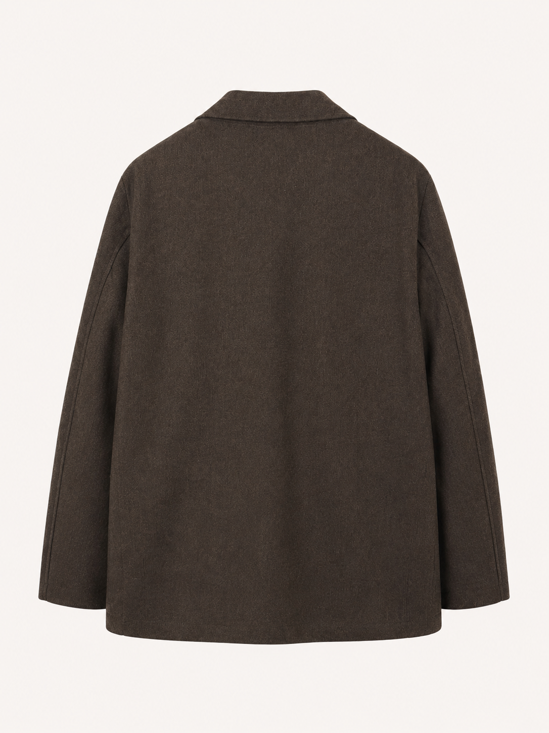 Universal Works giacca due bottoni in tweed riciclato - Brown