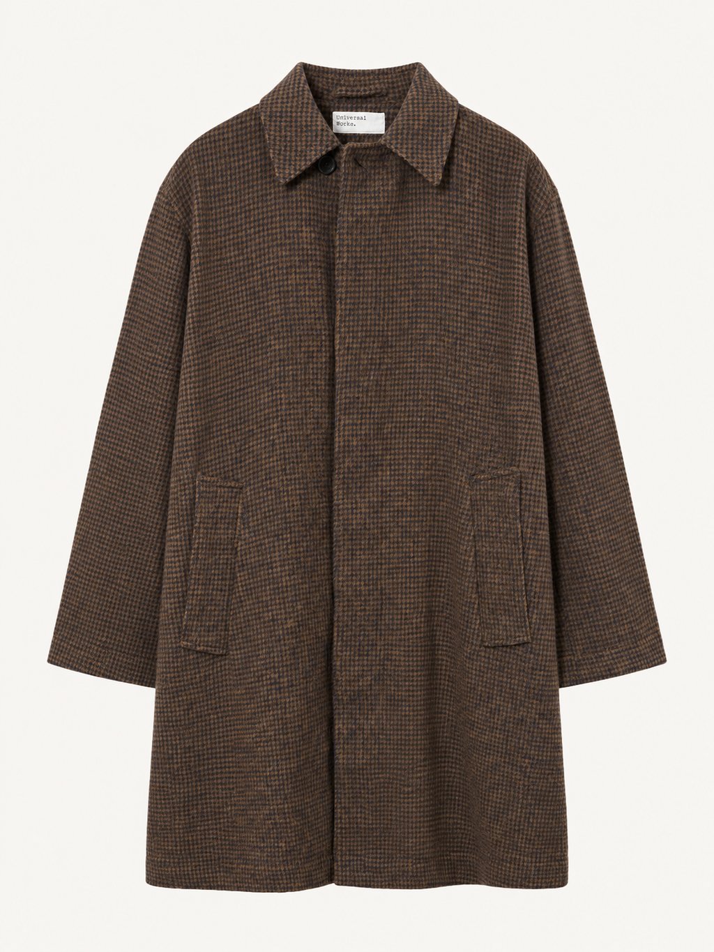 Universal Works Cappotto in tweed misto lana