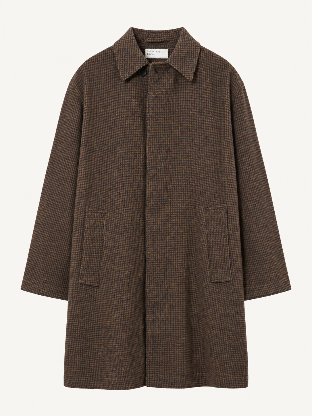 Universal Works Cappotto in tweed misto lana