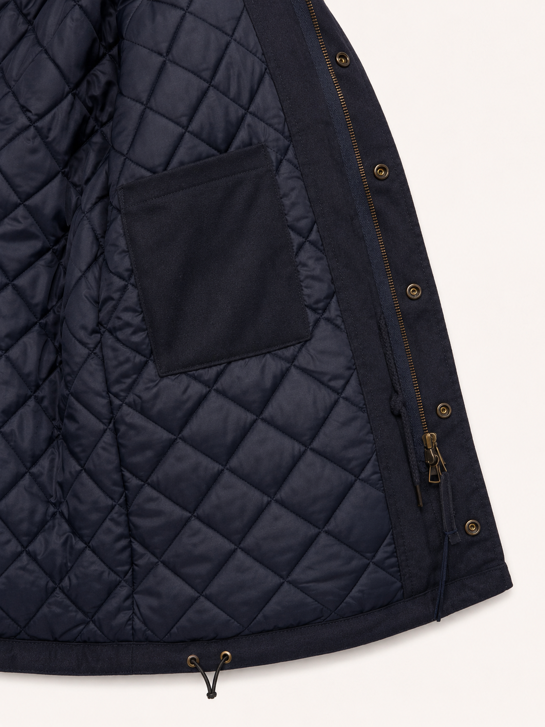 Bl'lker Fiel Jacket in lana Travis - Navy blue