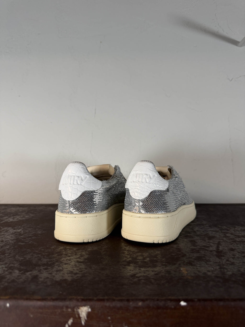 Autry sneakers ADLW TI05 sparkling argento bianco