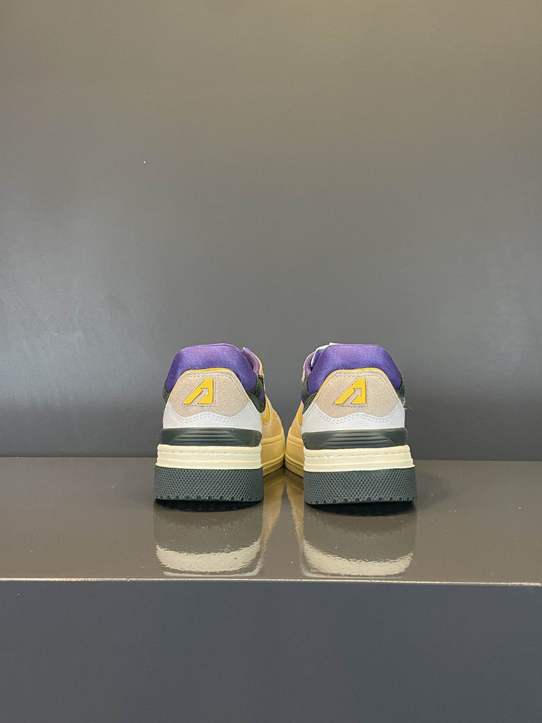 Autry CLC MM36 in pelle e suede bianca e viola