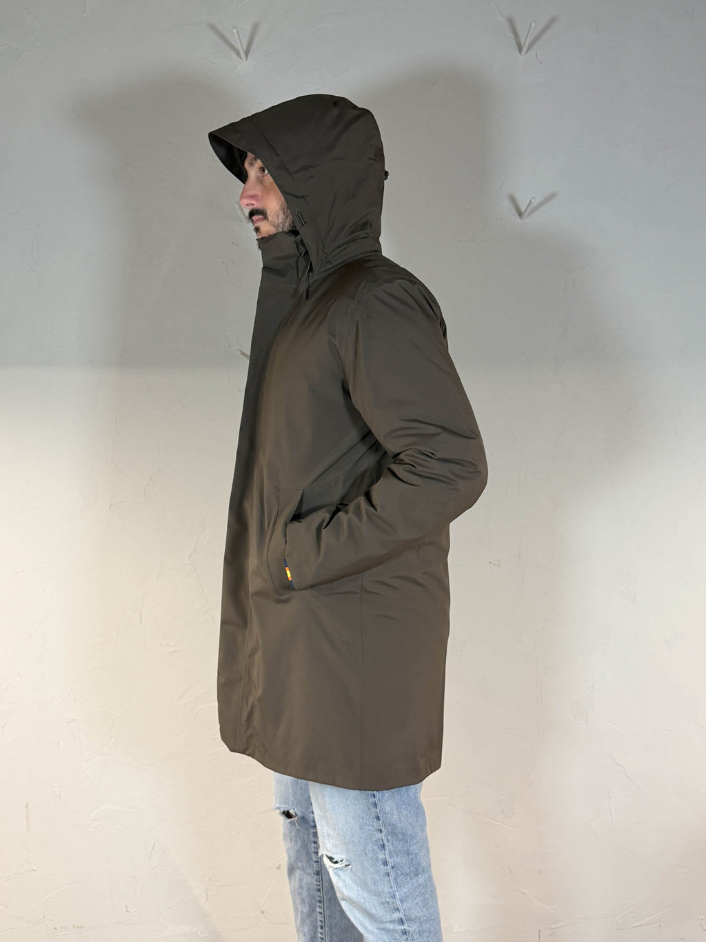 K-way Thomal Bonded padded black olive combo