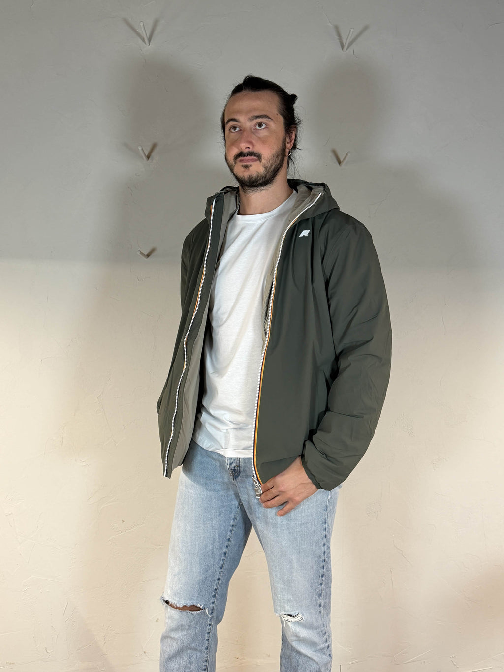 K-way Jack st warm double reversibile green