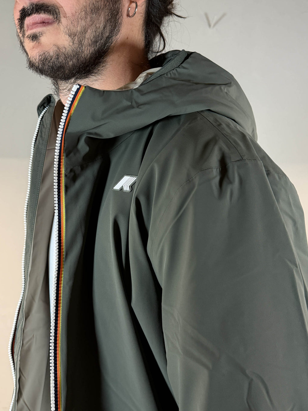 K-way Jack st warm double reversibile green