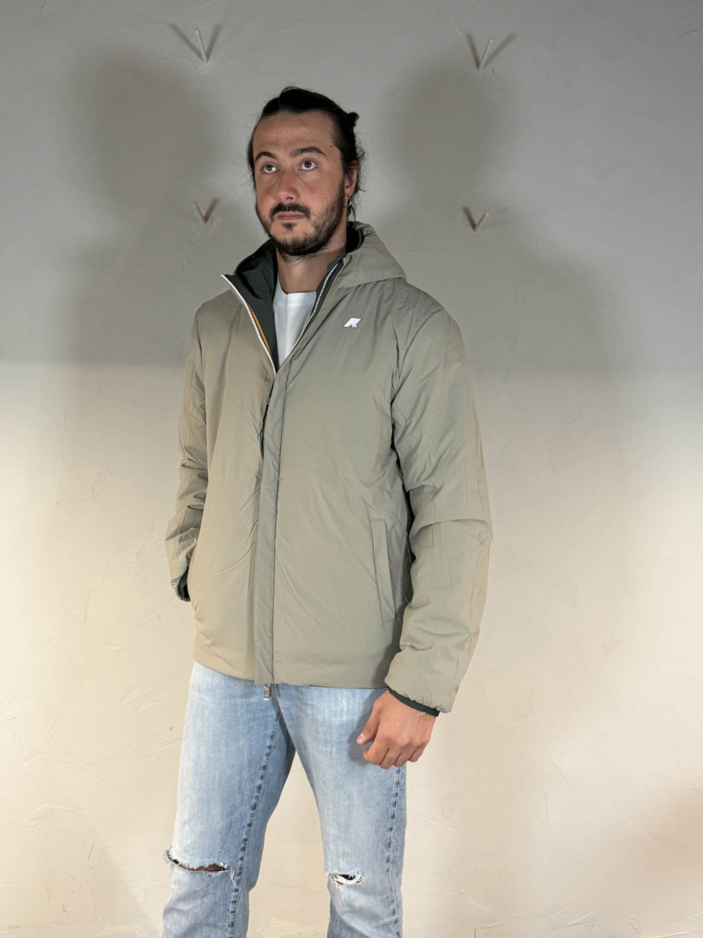 K-way Jack st warm double reversibile green