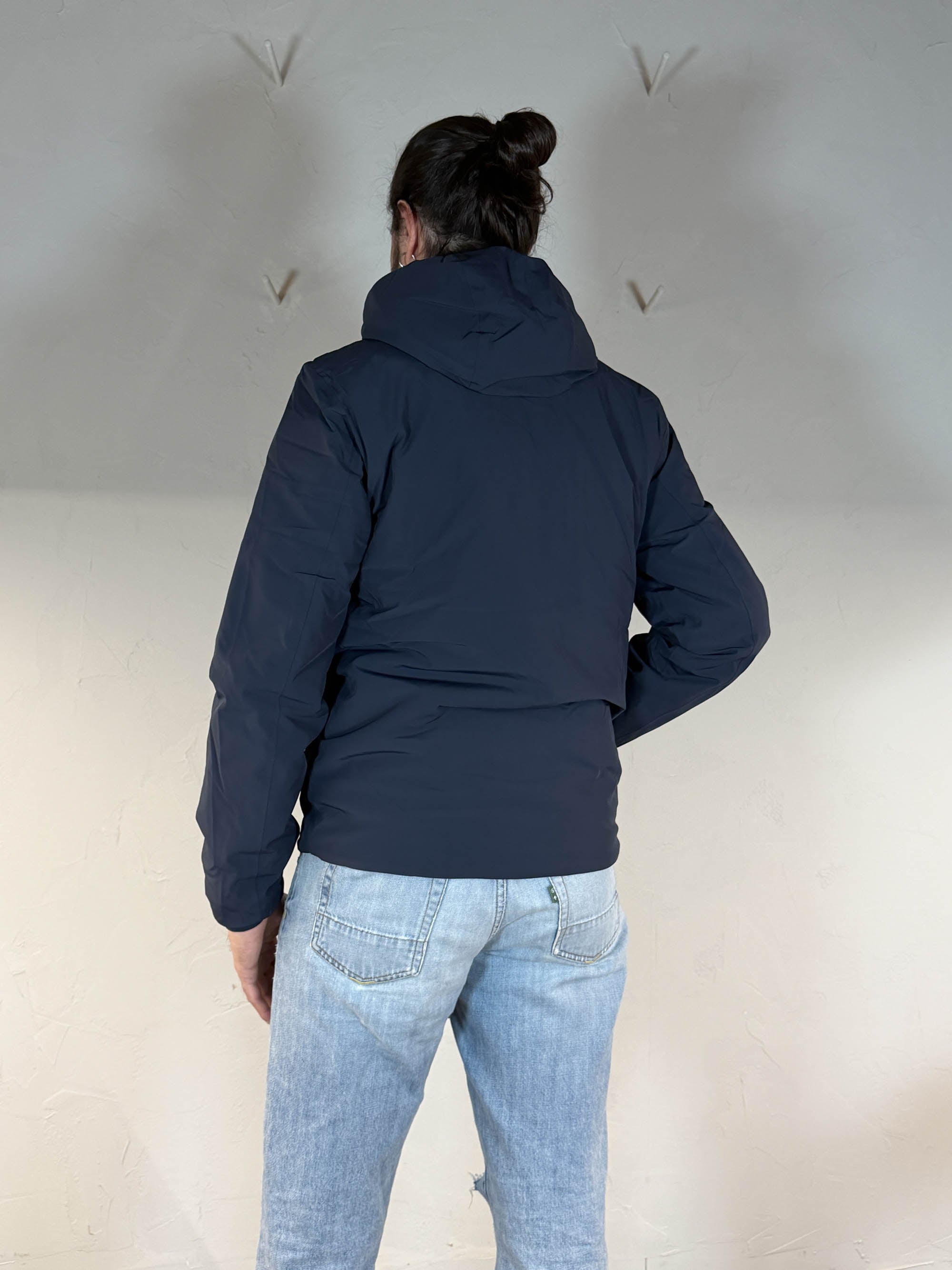 K-way Jack st warm double reversibile blue depht