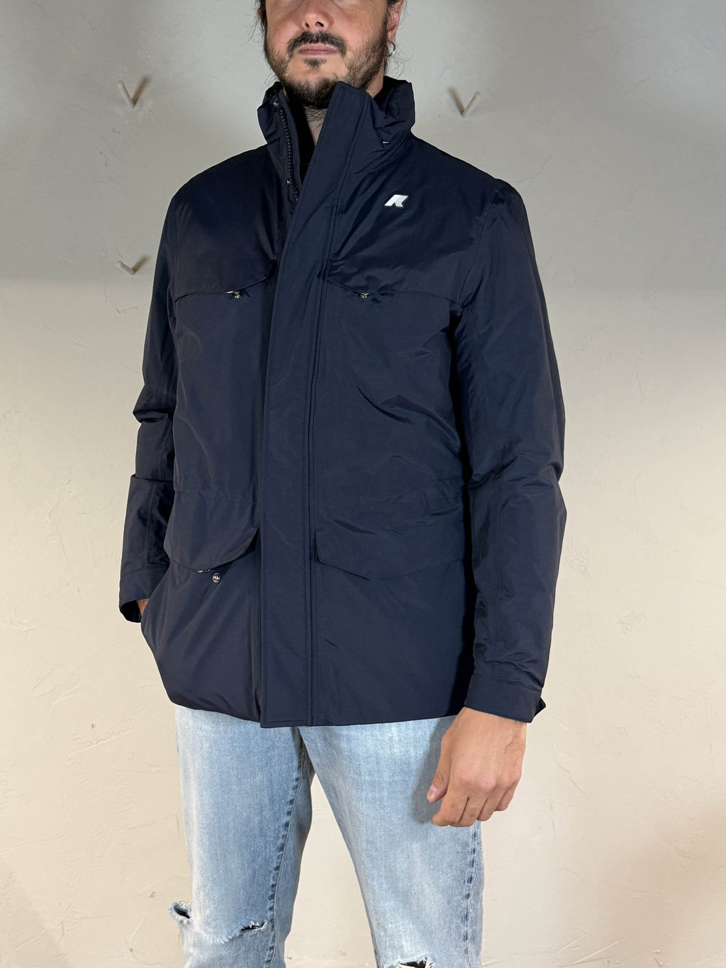 K-way giacca Manuel warm ottoman blue depht