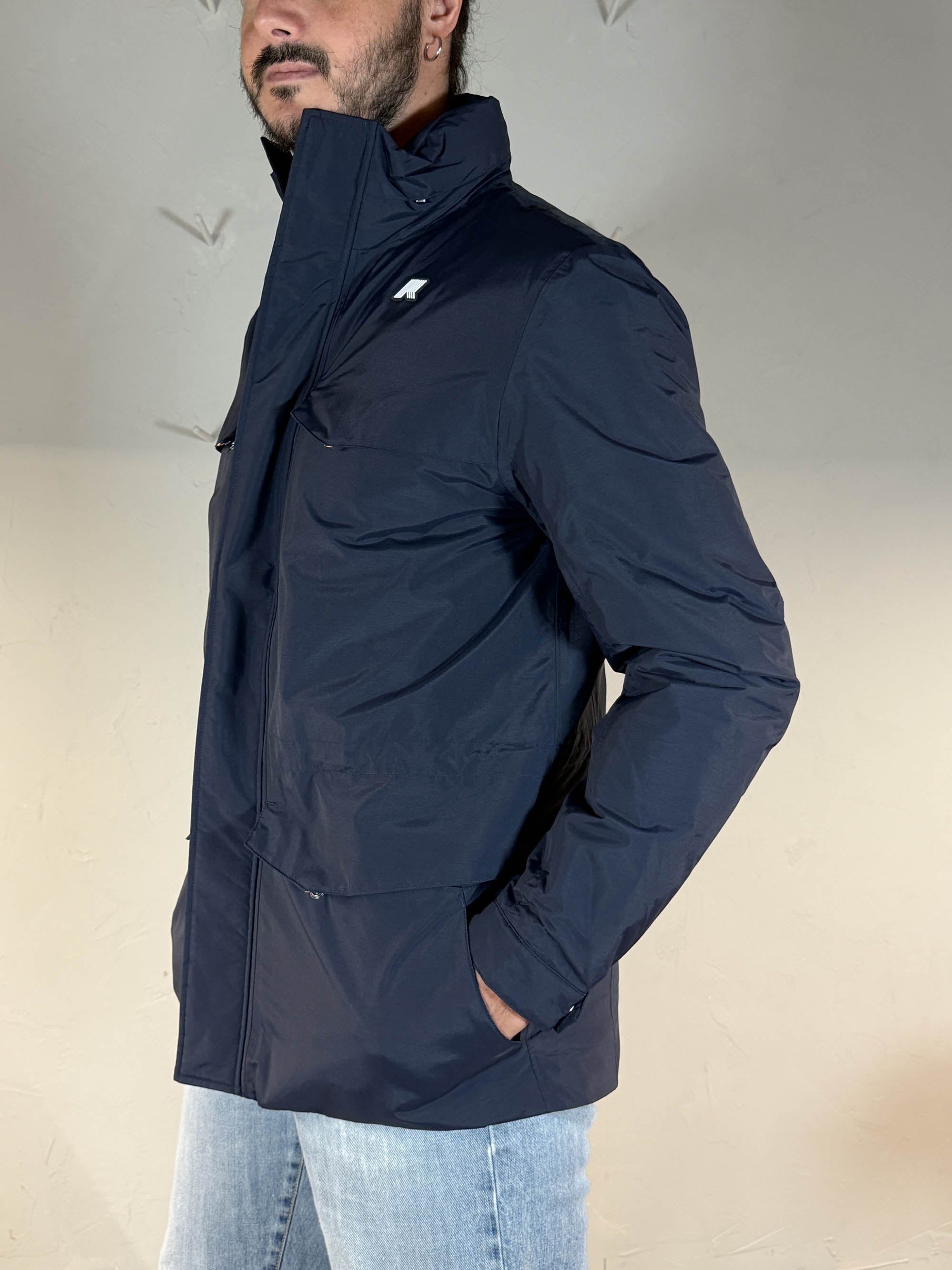 K-way giacca Manuel warm ottoman blue depht