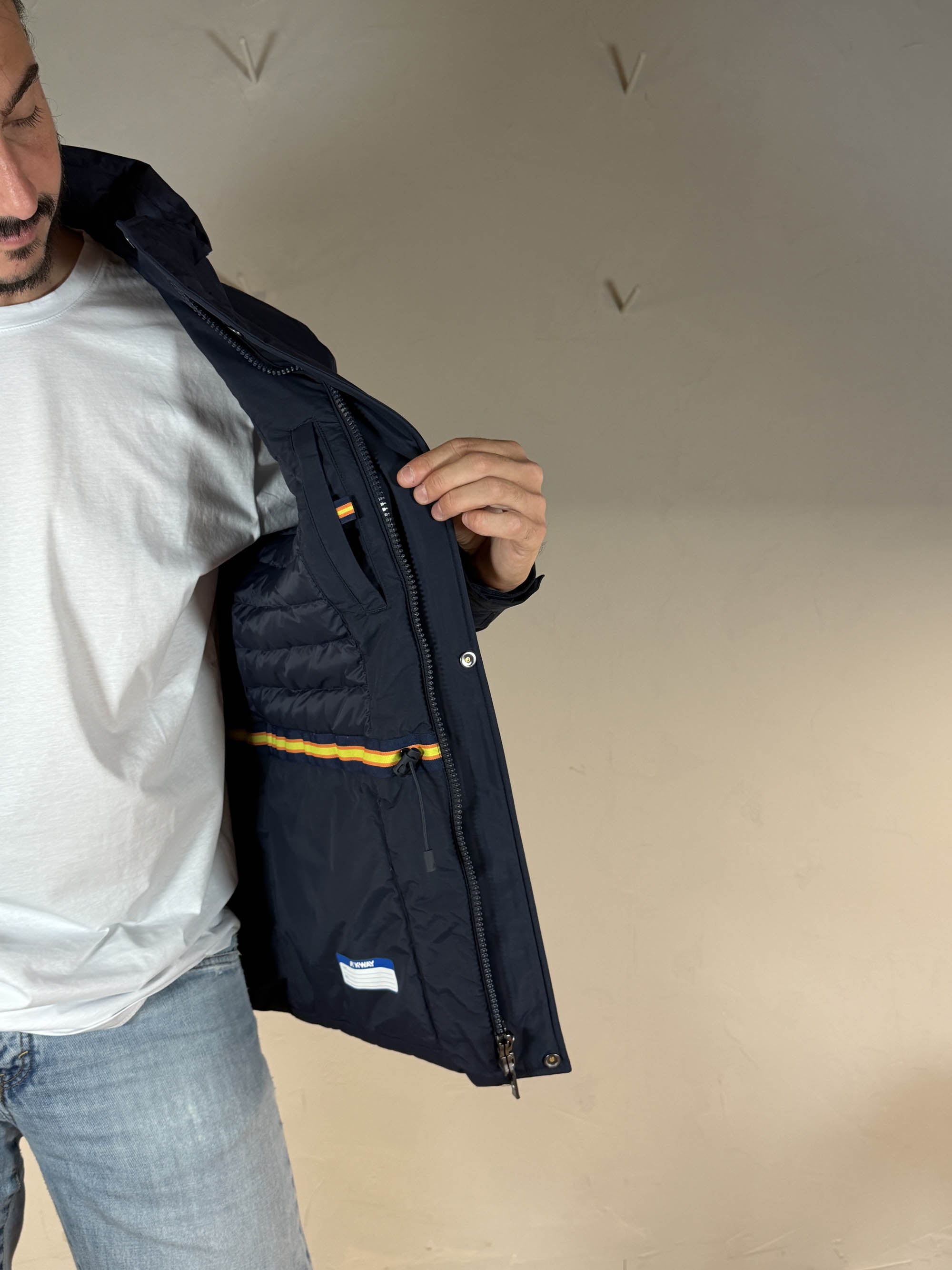 K-way giacca Manuel warm ottoman blue depht