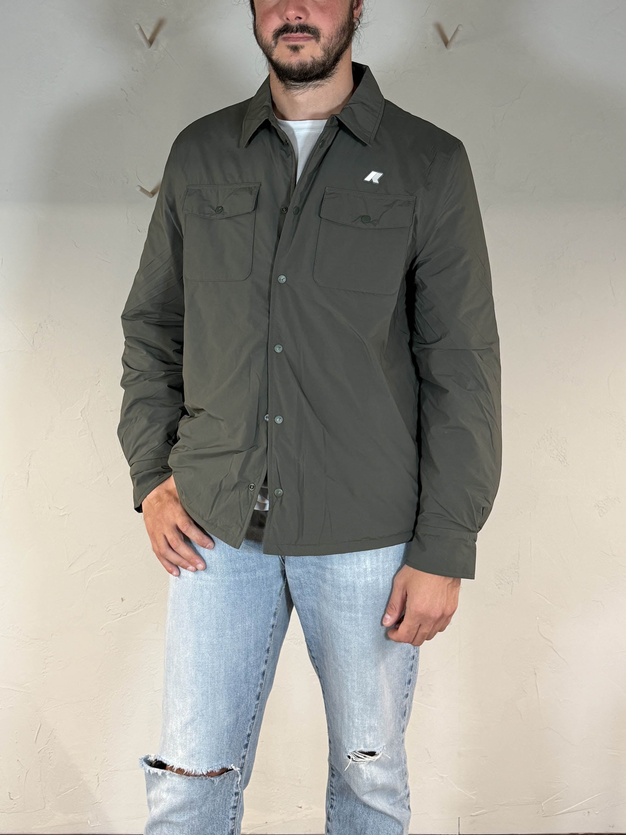 K-way giacca Umbert plain warm green