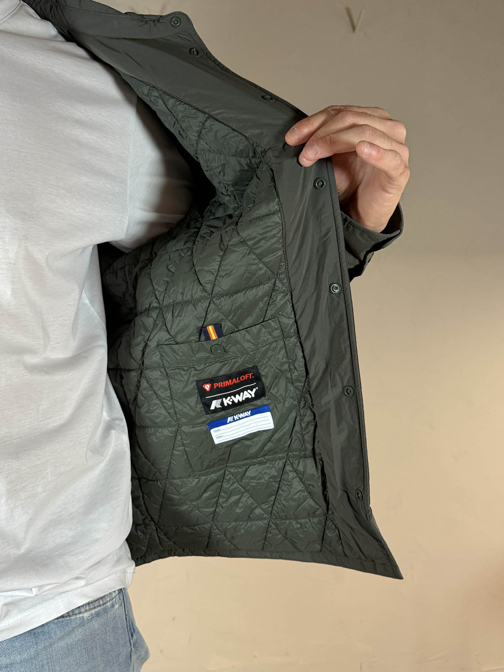 K-way giacca Umbert plain warm green