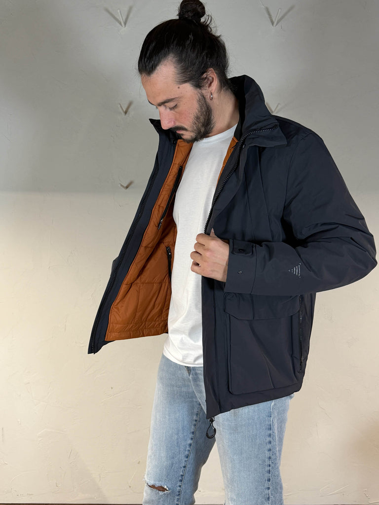 Krakatau giacca Elmag tre in uno dark grey