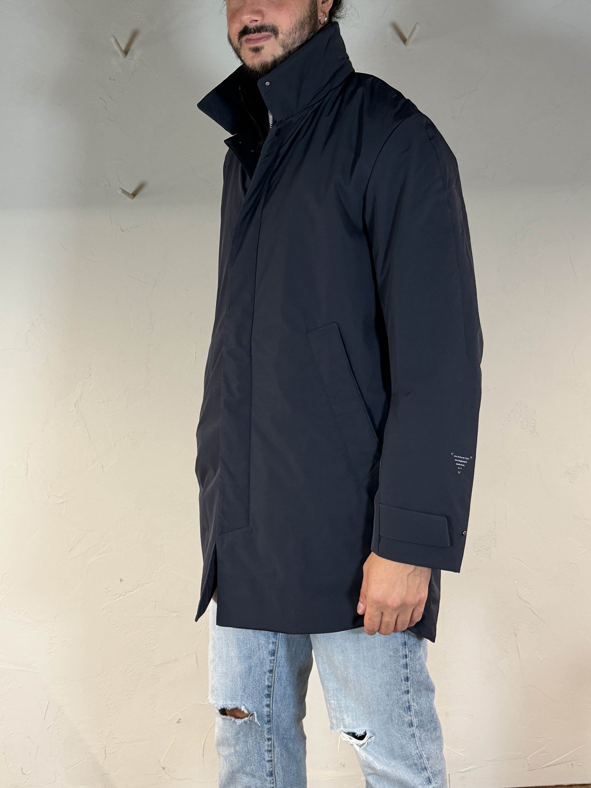 Krakatau parka Bleriot Trench coat dark night