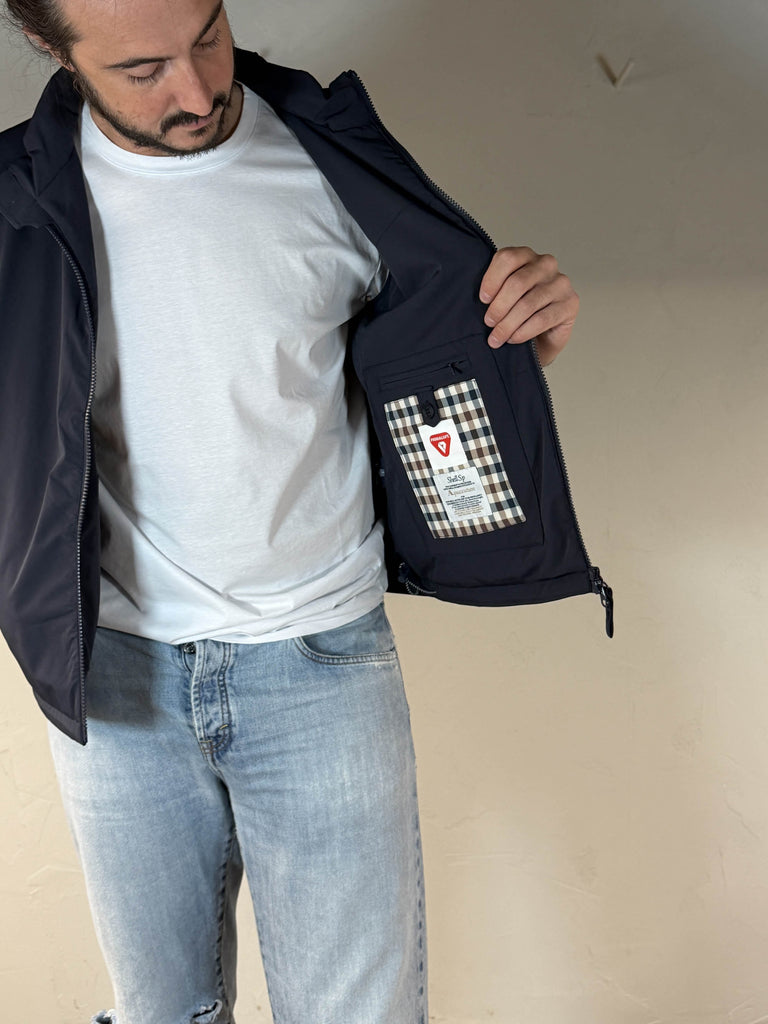 Aquascutum smanicato sp vest blu navy