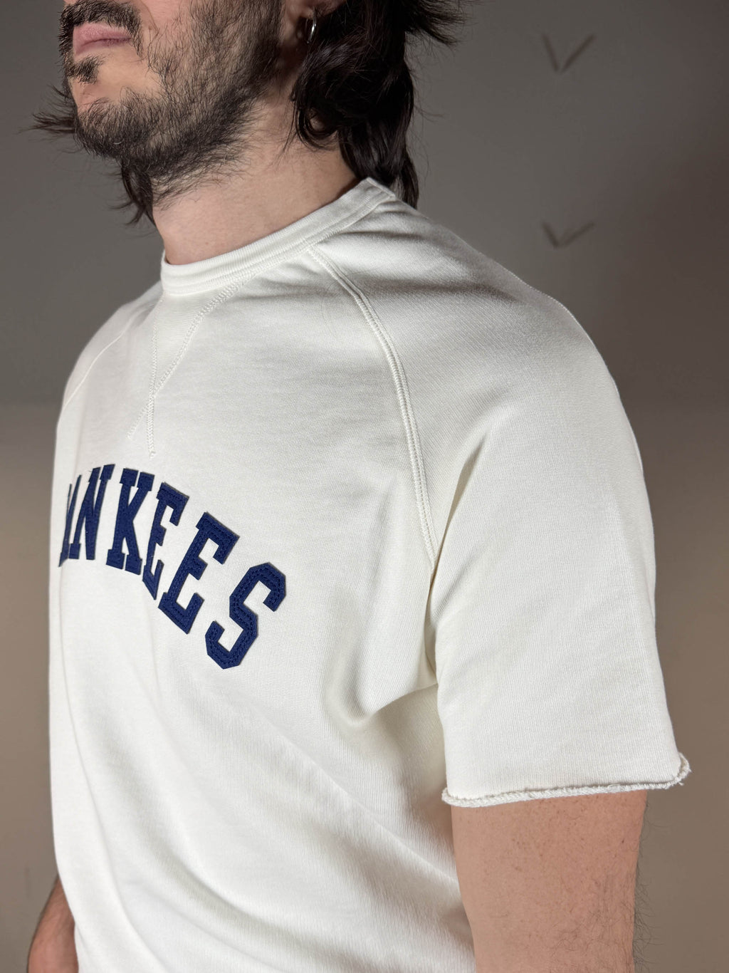 Chesapeake's felpa manica corta in cotone Yankees