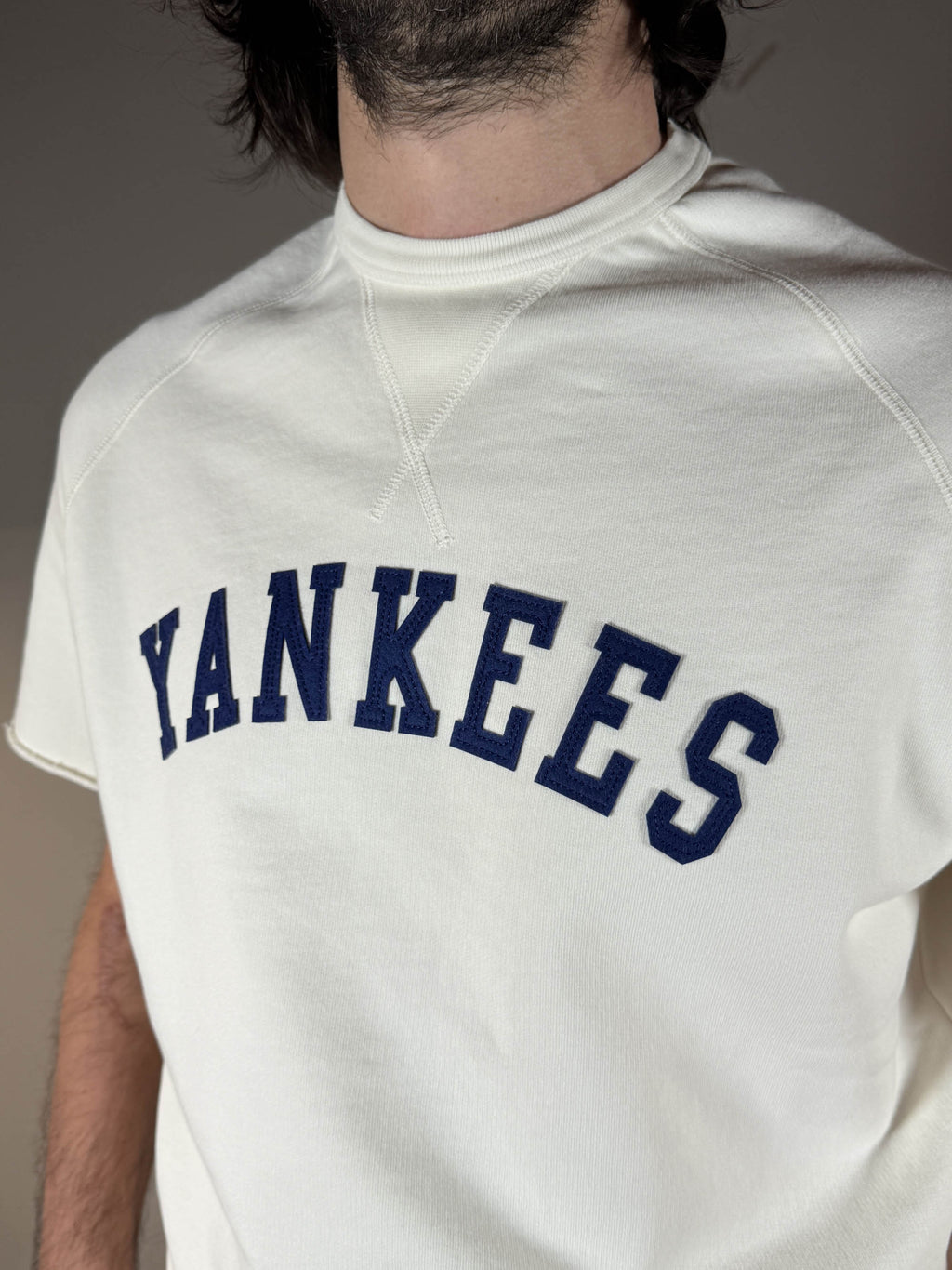 Chesapeake's felpa manica corta in cotone Yankees