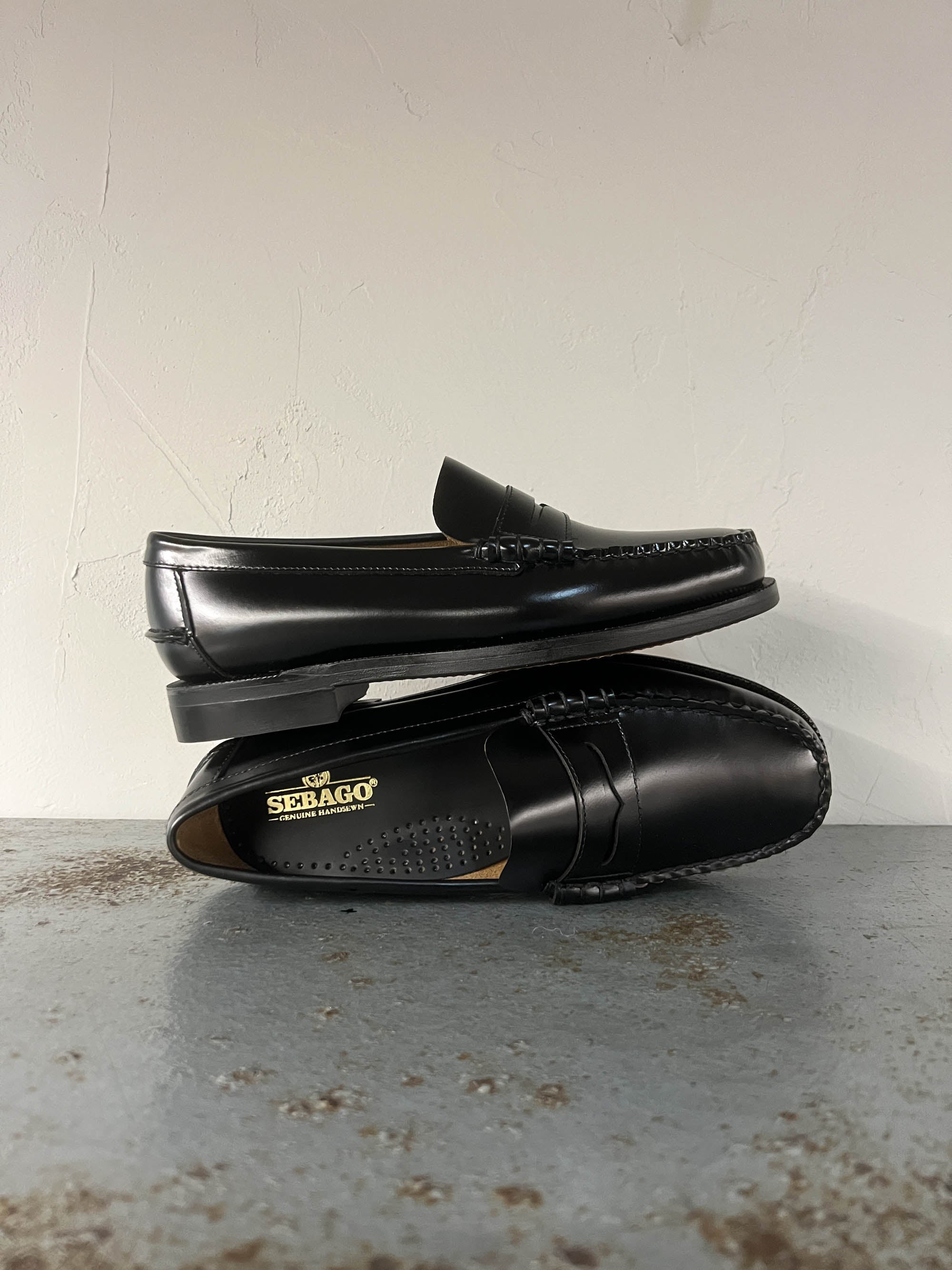 Sebago Classic Dan mocassini slip on black uomo