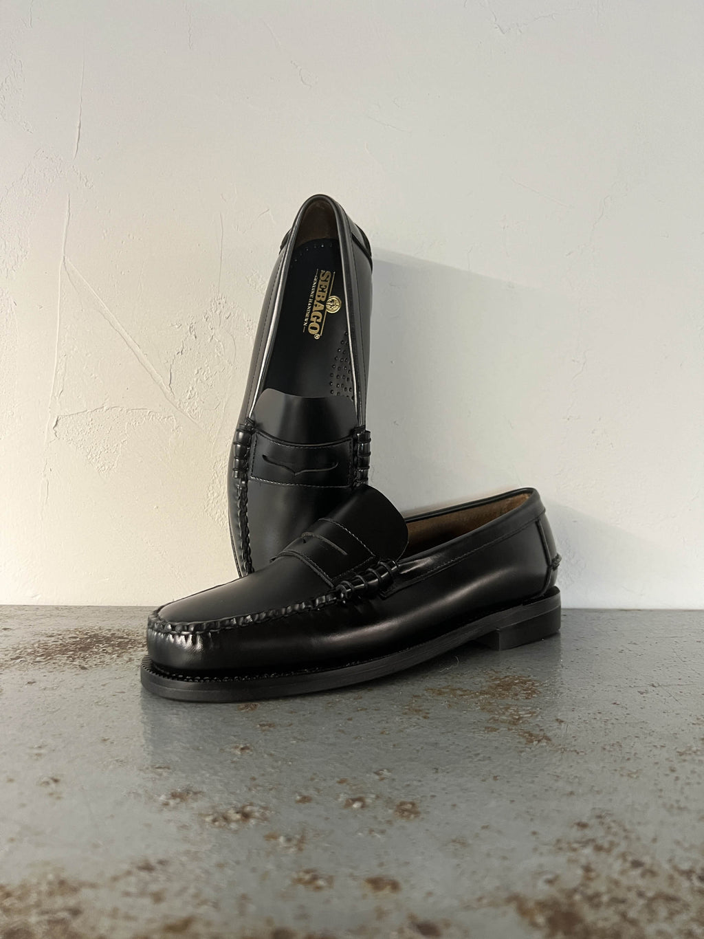 Sebago Classic Dan mocassini slip on black uomo