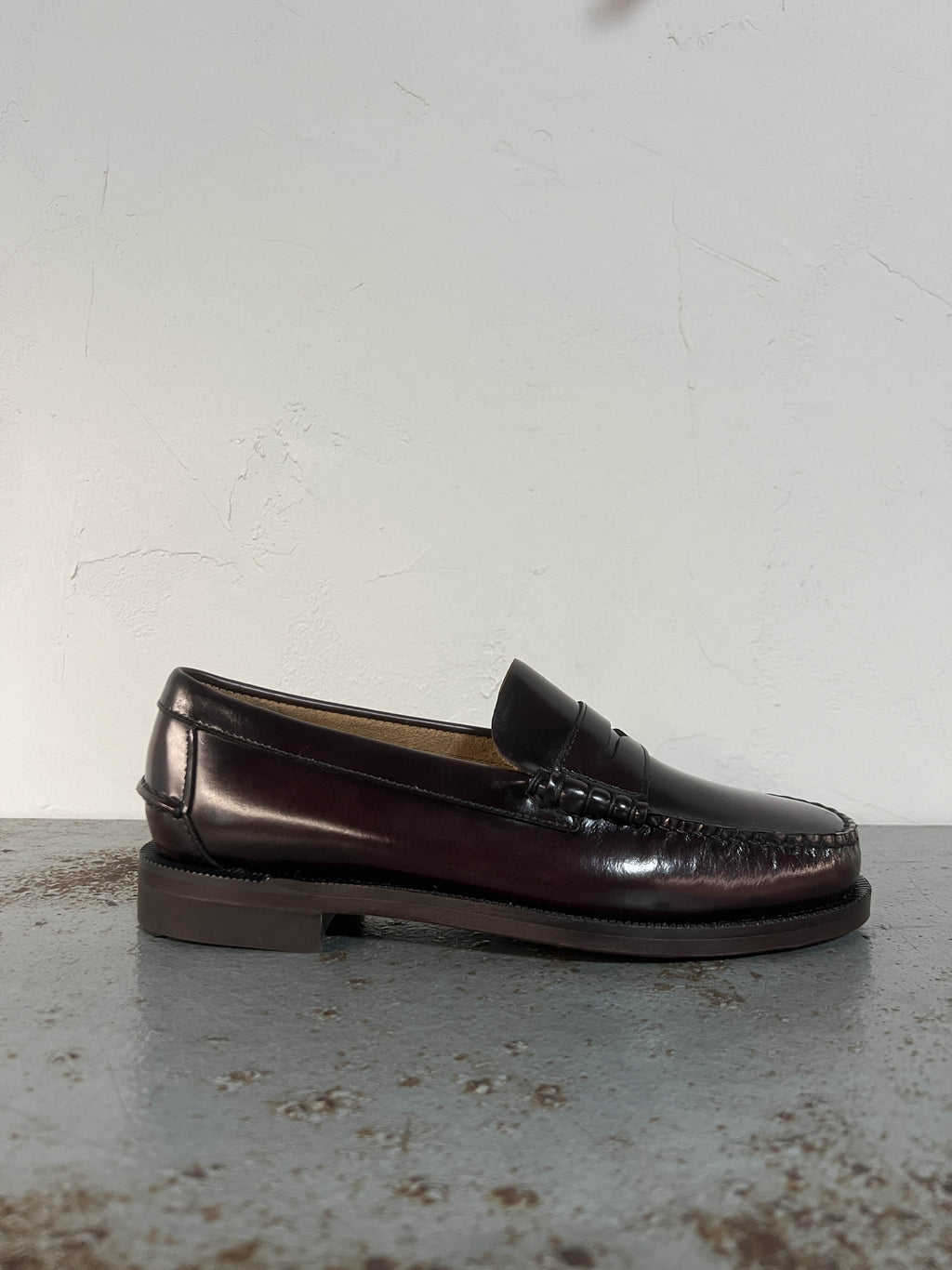 Sebago Classic Dan mocassini slip on brown burgundy
