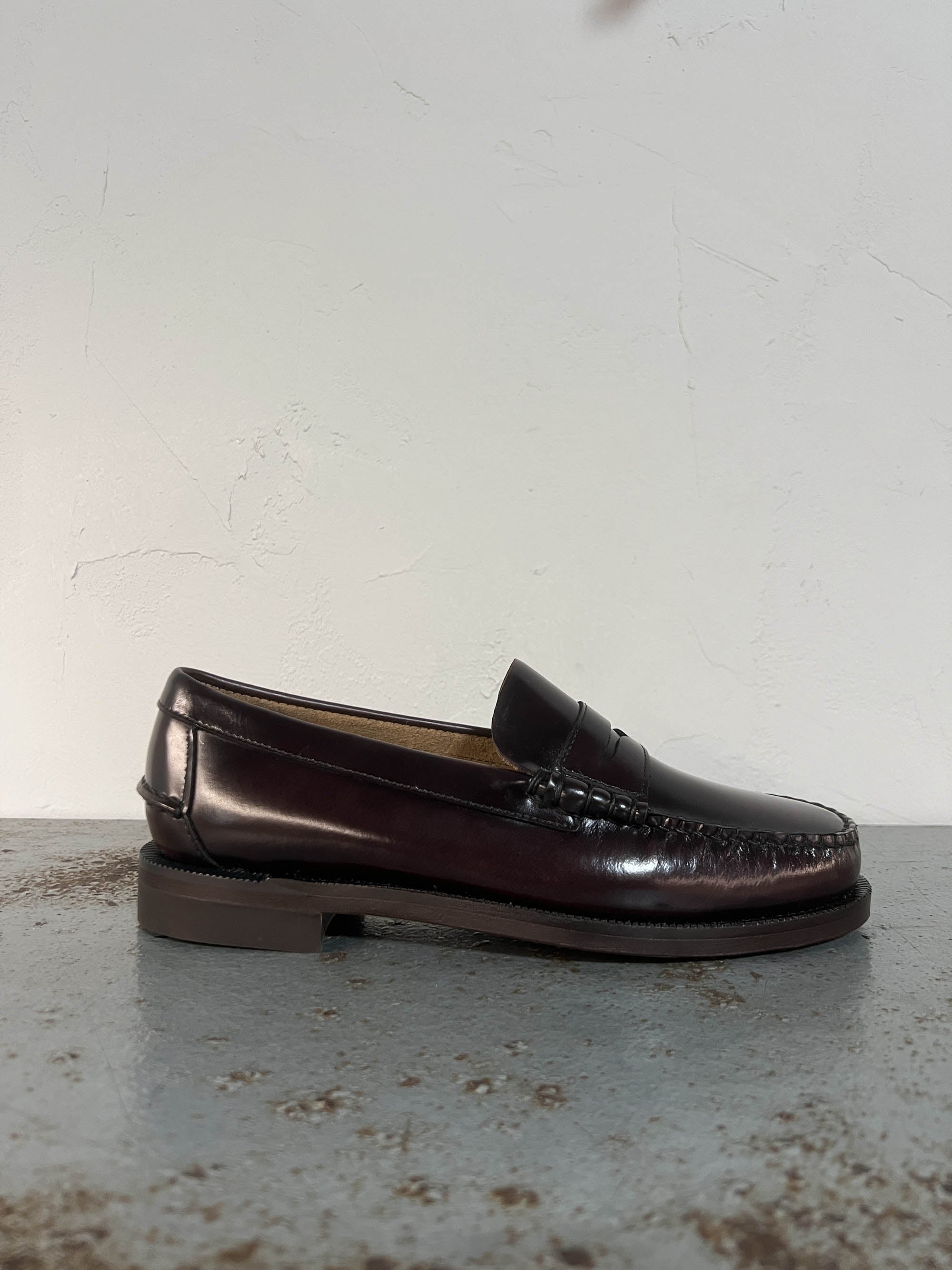 Sebago Classic Dan mocassini slip on brown burgundy