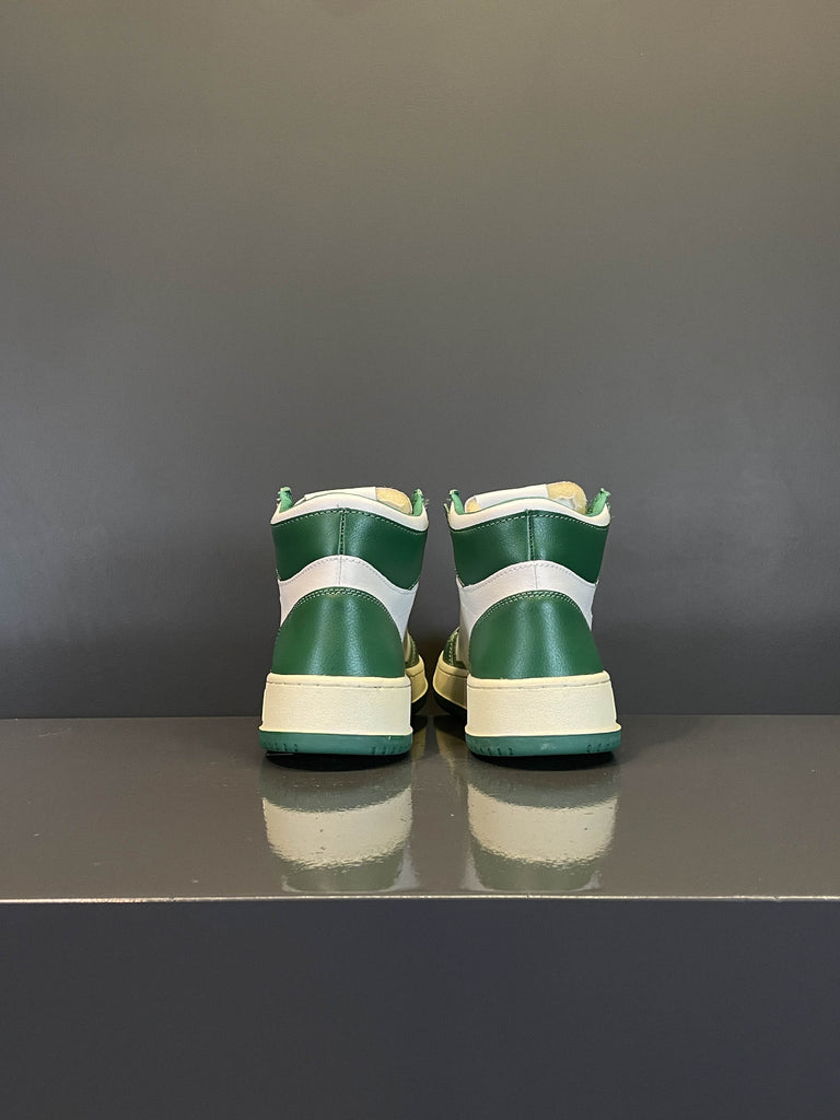 Medalist Mid Sneakers in pelle bianca e verde