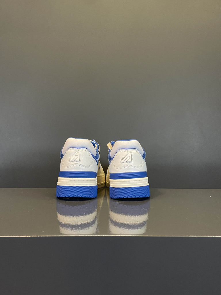 CLC Sneakers in pelle bianca e blu numero 40