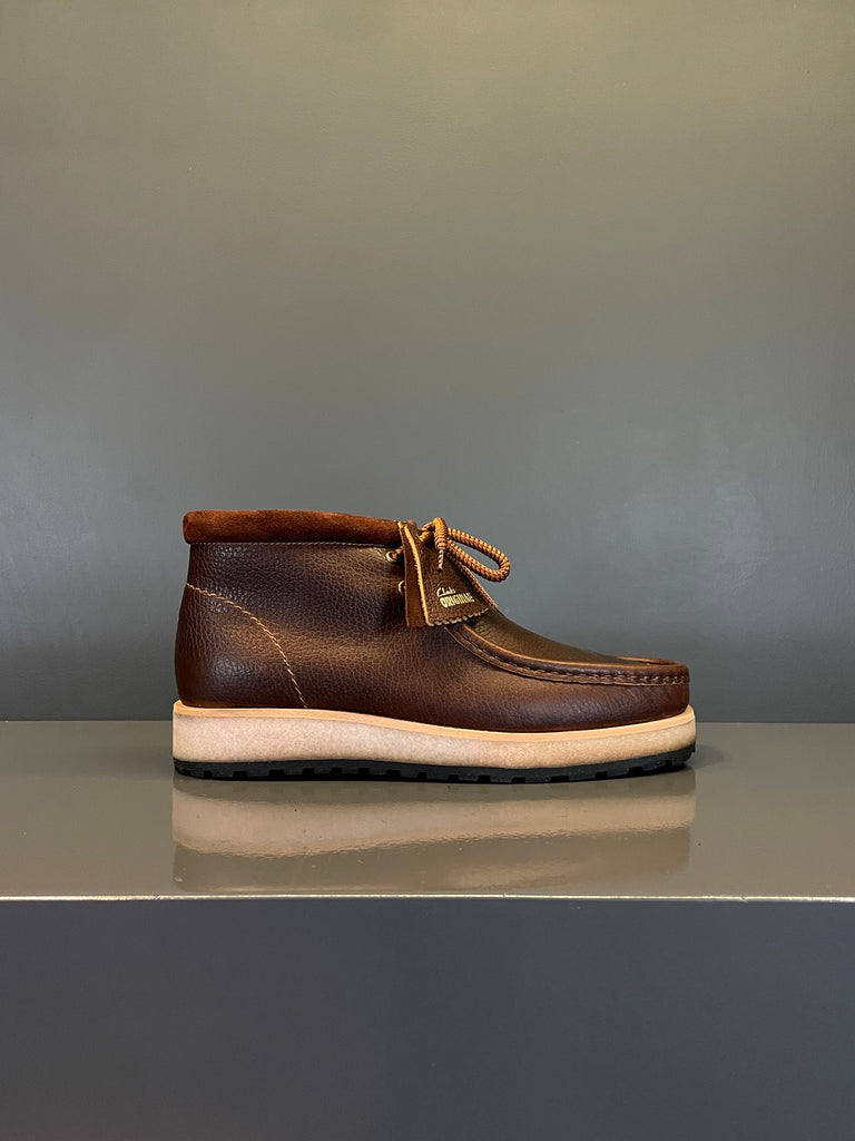 Clarks Wallabee Scout Dark Tan Lea