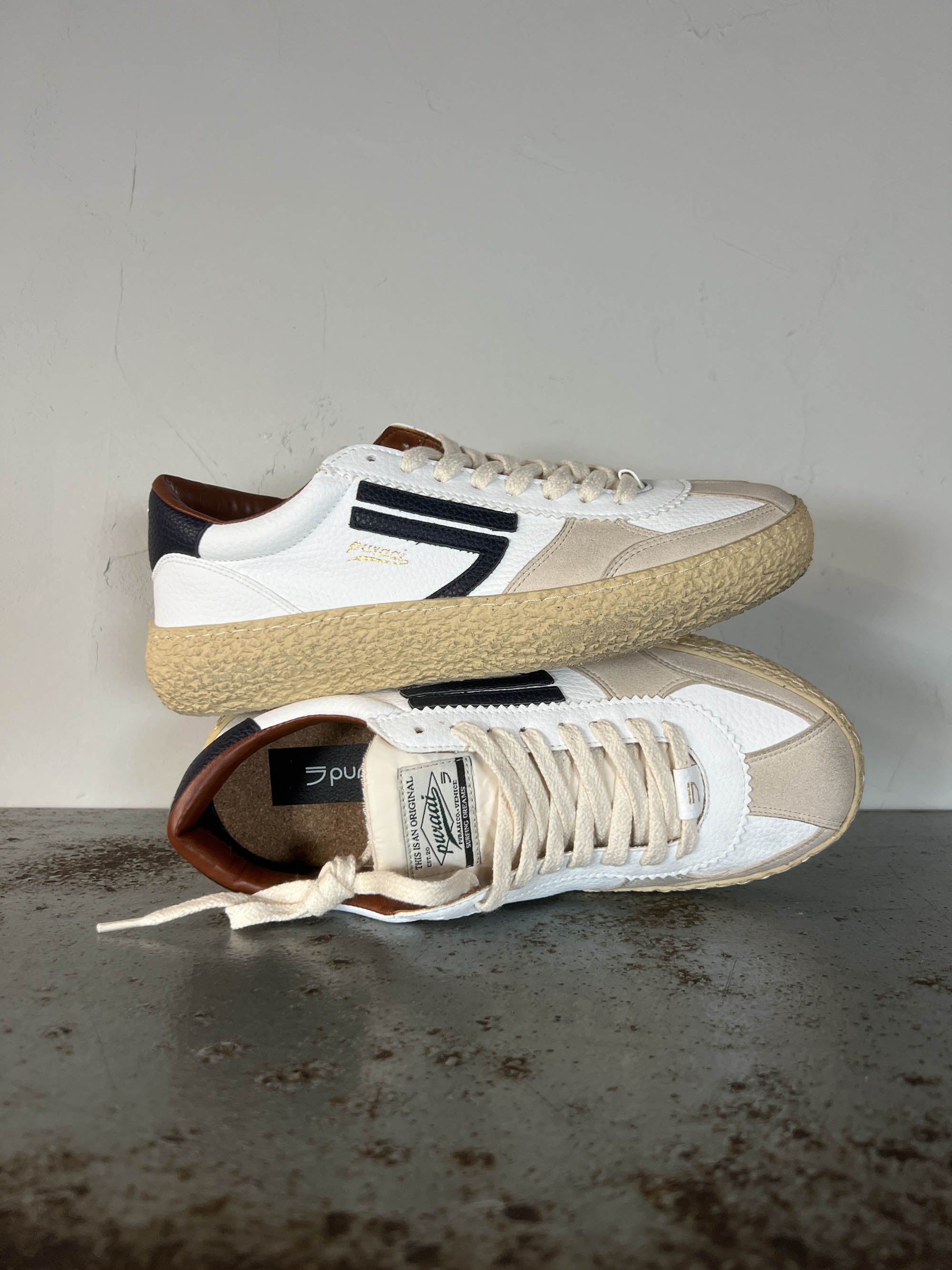 Puraai Vintage Sneakers Uomo Mirtillo
