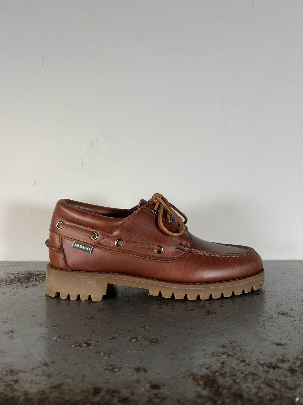 Sebago Mocassino in pelle Acadia brown cinnamon