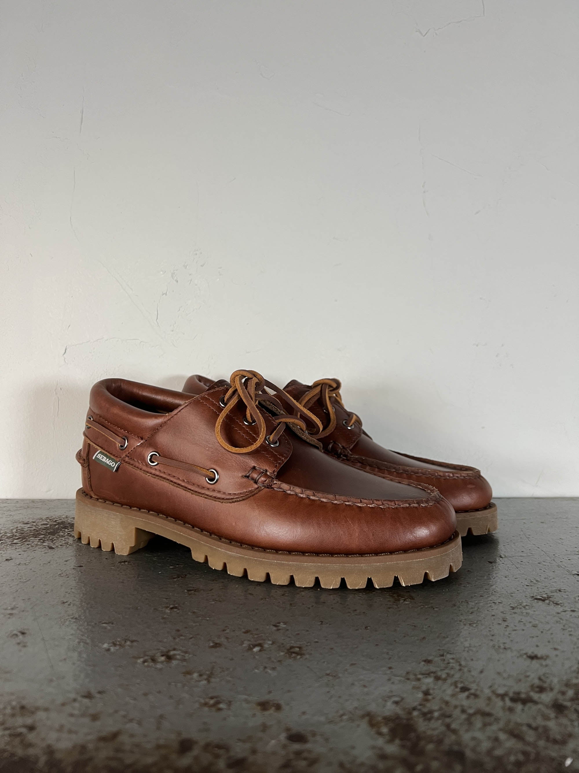 Sebago Mocassino in pelle Acadia brown cinnamon